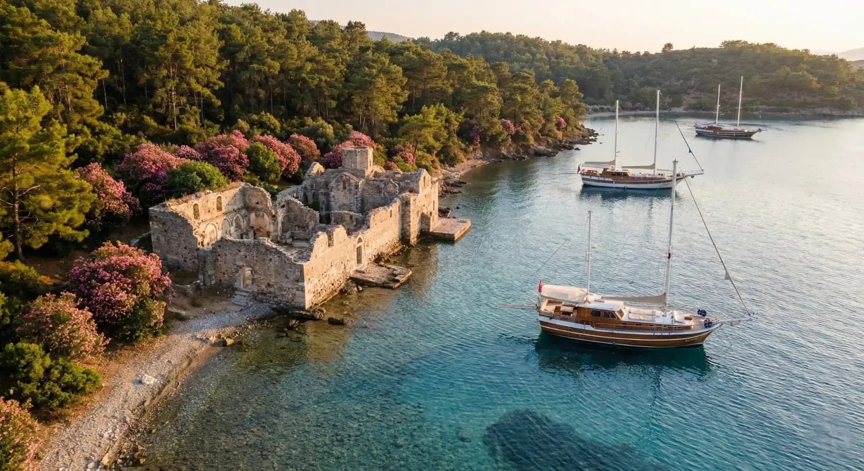 Kisebükü (Bodrum): Bizans Kalıntıları Arasında Mavi Yolculuk