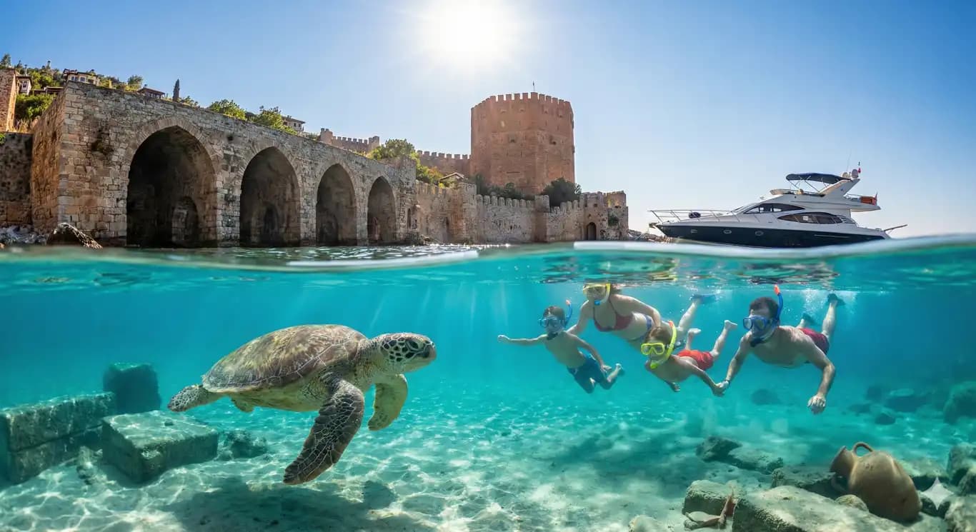 Tersane Koyu (Alanya): Tarihi Surların Gölgesinde Yüzmek