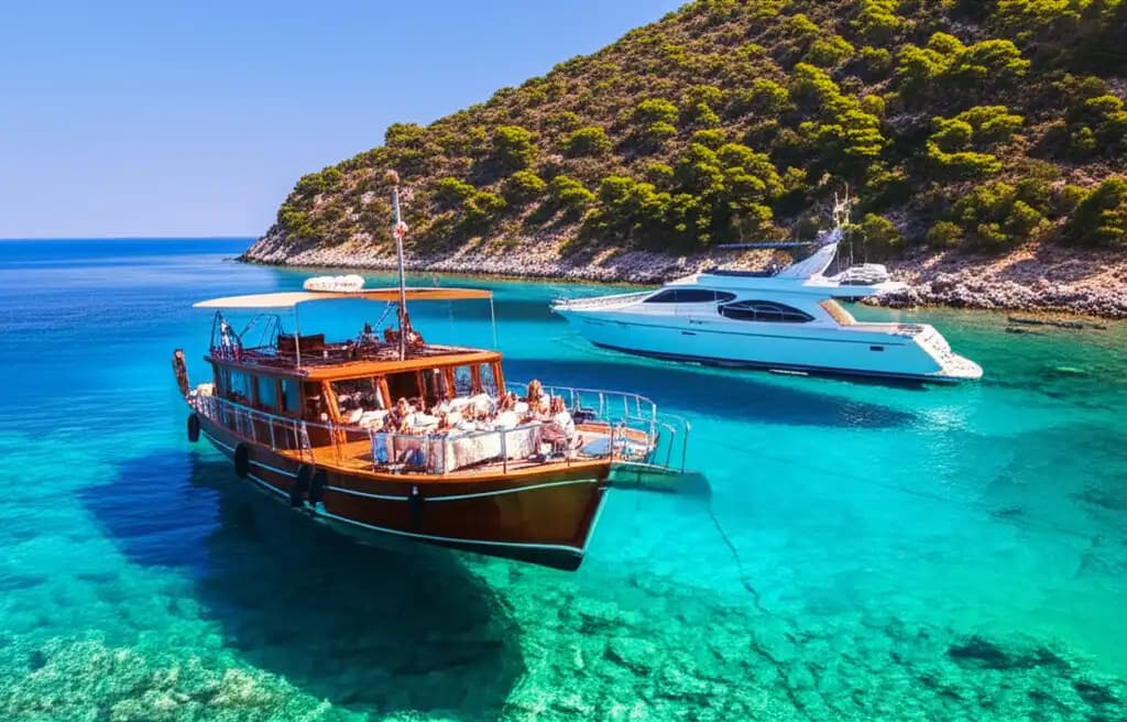 Amos Koyu (Marmaris): Antik Tiyatrosu Denize Bakan Tek Koy