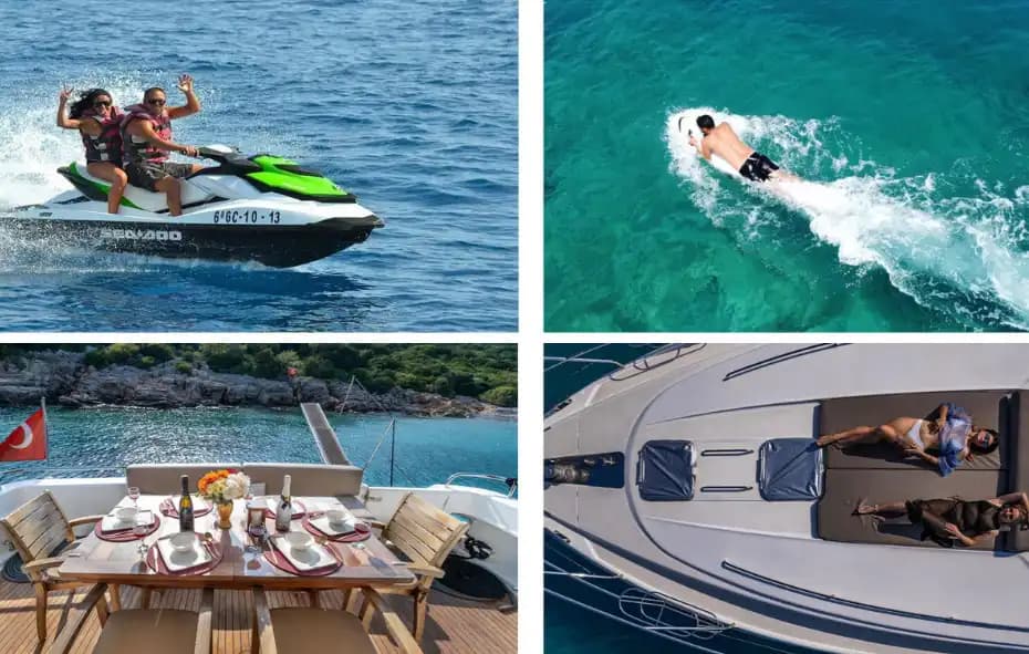 Bodrum’da 3 Kabinli Lüks Motoryat: Princess ile Mavi Yolculuğa Hazır Olun 6