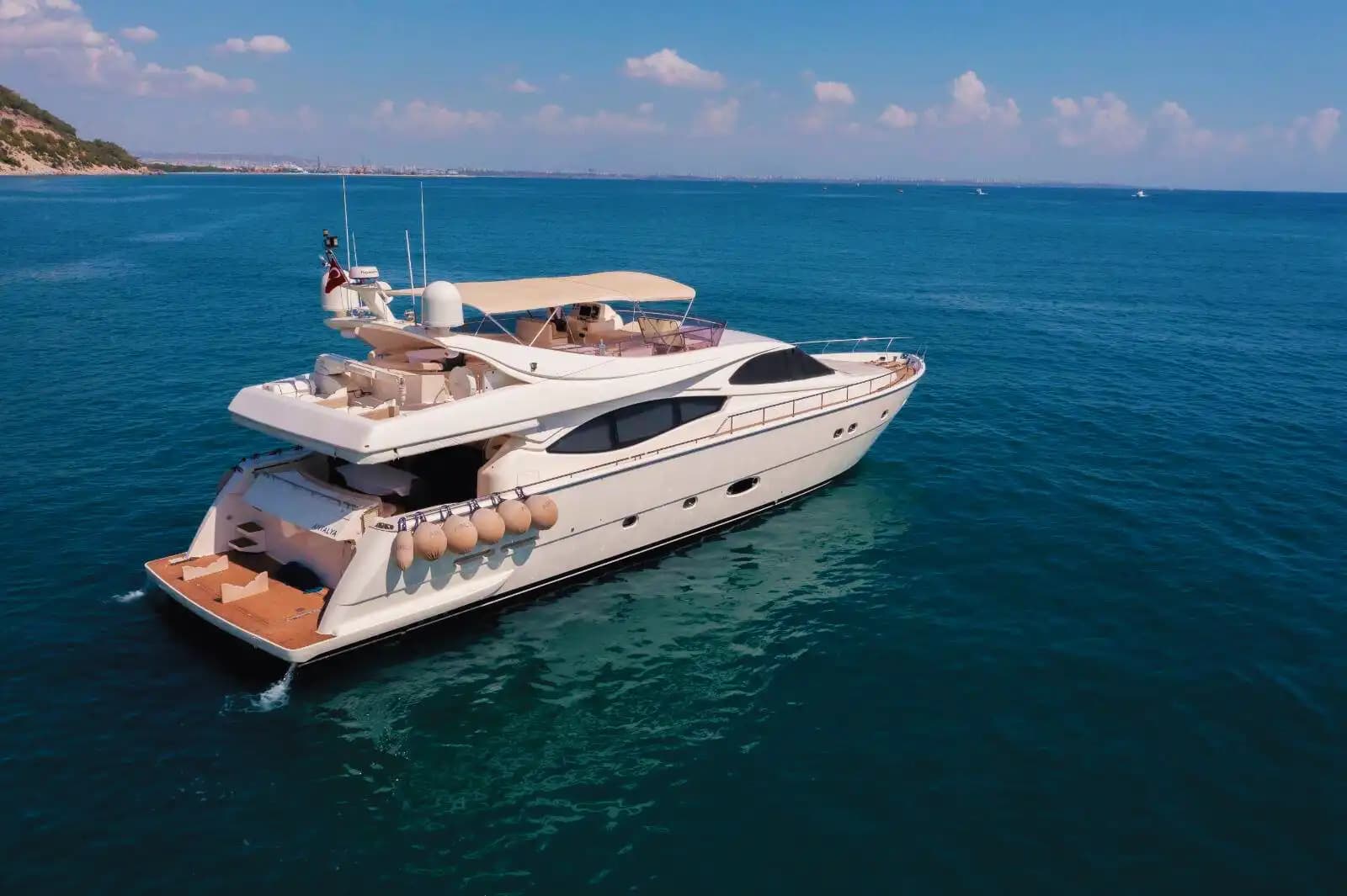 Antalya'da Ferretti 25 Metre Lüks Yat ile Özel Organizasyonlar ve Mavi Yolculuk 7