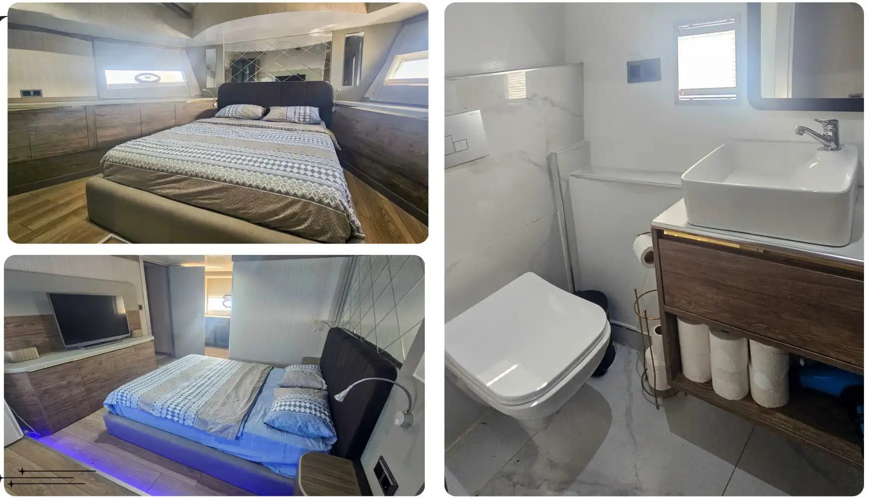 Bodrum'da 21m Lüks Motoryat Kiralama | 4 Kabin 11 Kişi Flybridge Konaklamalı 14