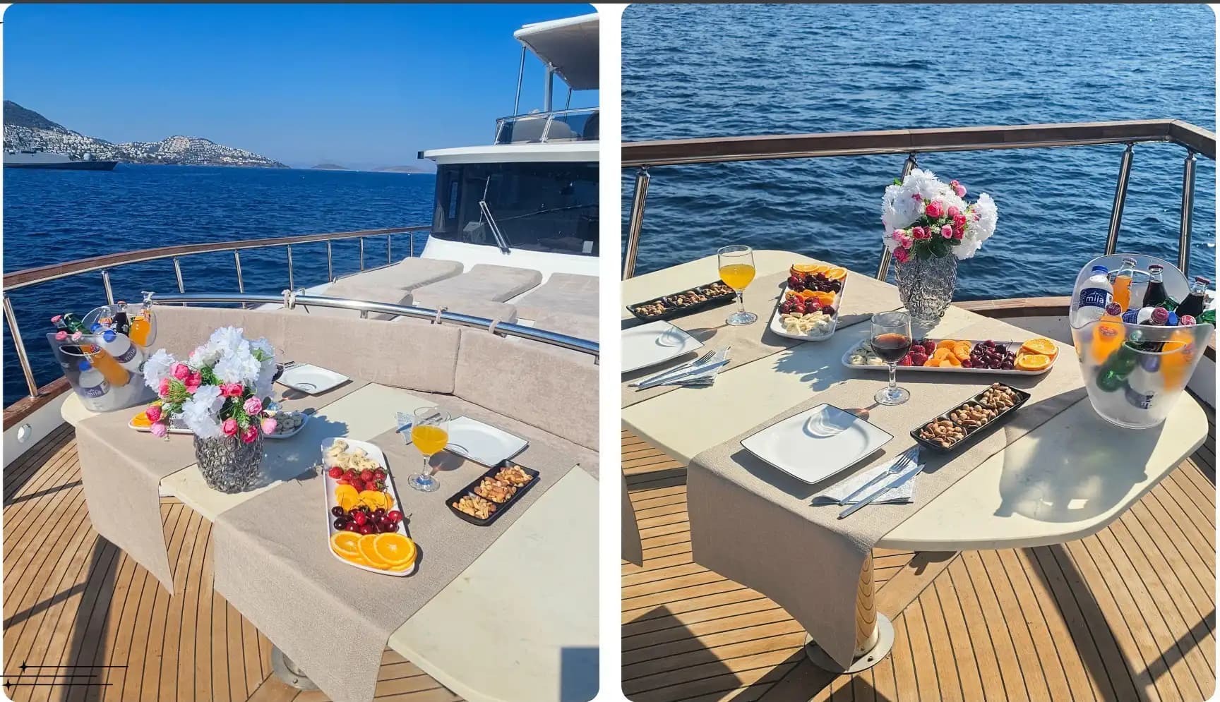 Bodrum'da 21m Lüks Motoryat Kiralama | 4 Kabin 11 Kişi Flybridge Konaklamalı 17